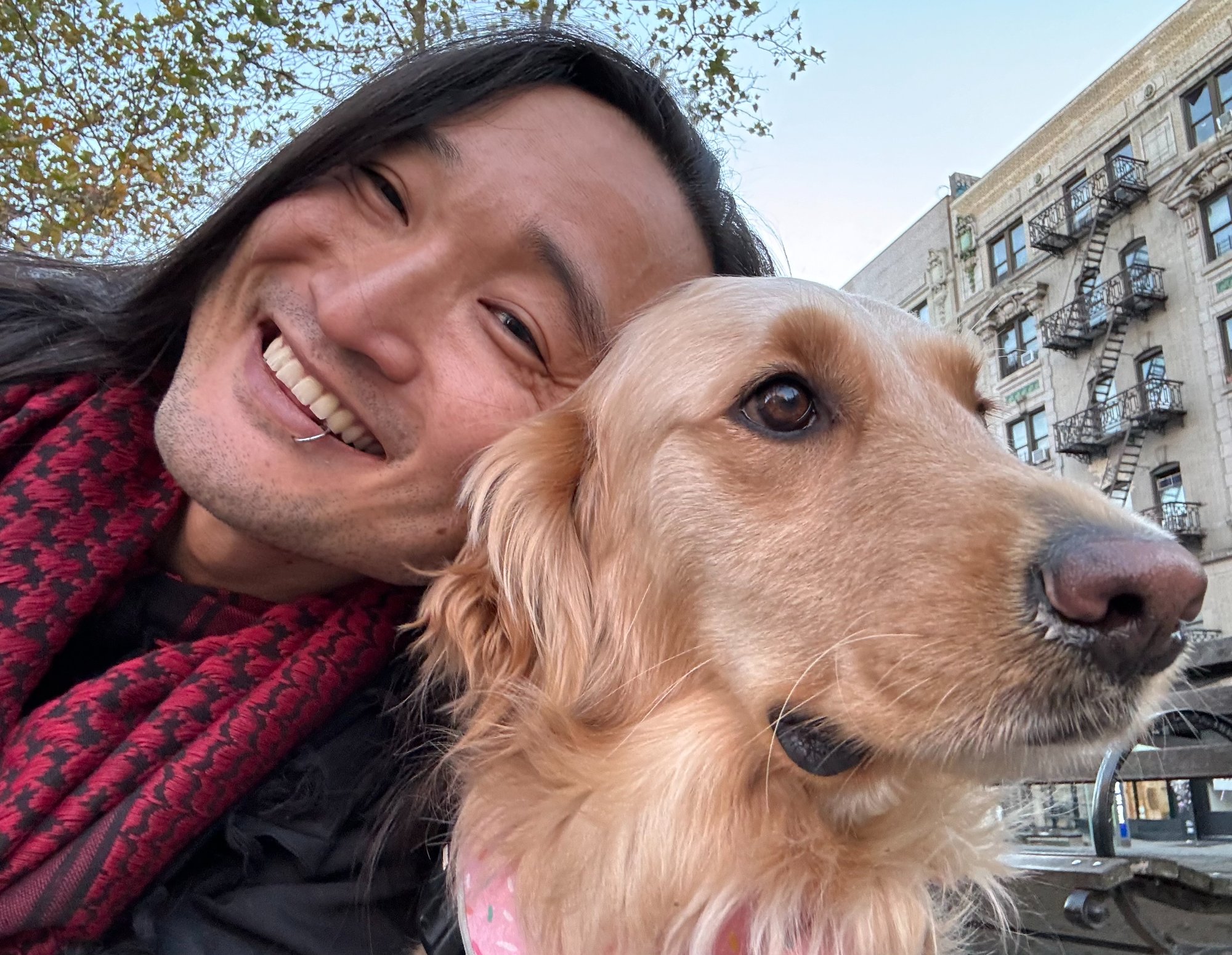 Hiro Kinuta, owner of HERO Dogs NYC, professional dog walker in Washington Heights